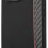 Карбоновый чехол Ferrari для iPhone 13 Pro PU Smooth/Carbon Vertical with metal logo Hard Black (FESAXHCP13LBK)