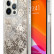 Чехол для iPhone 13 Pro Guess Liquid Glitter Peony Hard Gold (GUHCP13LLGPEGO)