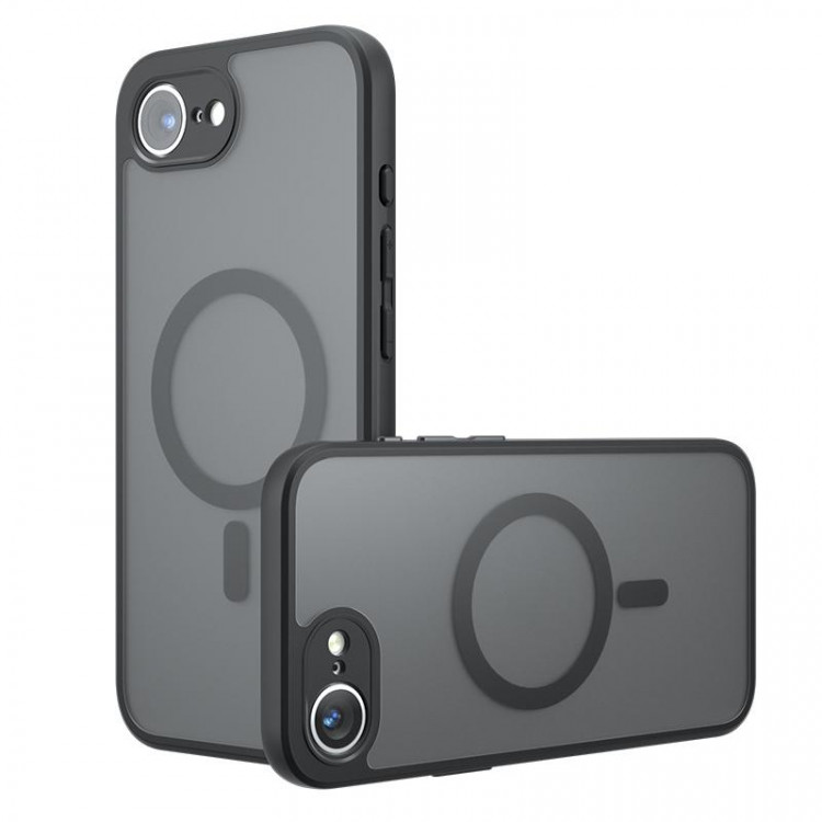 Противоударный чехол с Magsafe для Phone 16e, PC Hybrid TPU (Frosted Black)