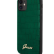 Чехол-накладка для iPhone 11 Guess Animal Croco with metal logo Hard PU, Green (GUHCN61PCUMLCRDG)