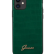 Чехол-накладка для iPhone 11 Guess Animal Croco with metal logo Hard PU, Green (GUHCN61PCUMLCRDG)