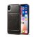 Кожаный чехол накладка Dibase для iPhone XS Max с подставкой и кармашком для карт (Black) 