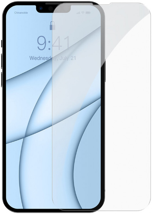 Защитное прозрачное стекло для iPhone 13 mini (5.4) Baseus Full Glass, 0.3 мм, Transparent (в комплекте 2 стекла) (SGBL020002)