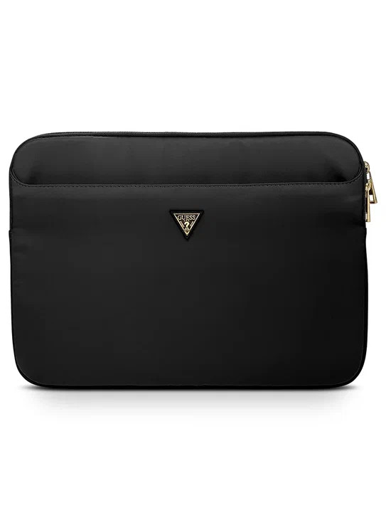 Чехол для ноутбуков 13" Guess Nylon computer sleeve with Triangle metal logo Black (GUCS13NTMLBK)