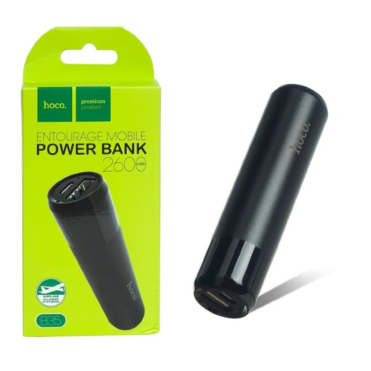 Внешний аккумулятор 2600 mAh HOCO Entourage B35 (Black)