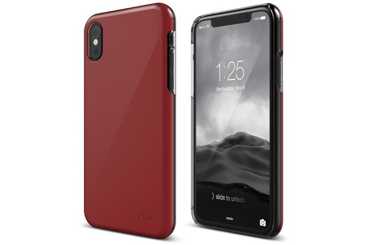 Чехол накладка Elago для iPhone X Slim Fit 2 Hard PC, Red (ES8SM2-RD)