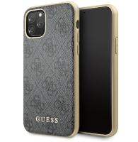 Чехол-накладка для iPhone 11 Pro Guess 4G Collection Hard, Grey (GUHCN58G4GG)
