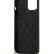 Чехол-накладка для iPhone 12 / 12 Pro (6.1) Guess Embossed white logo and strap Hard PU, Black (GUHCP12MPUSTCRBK)