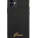 Чехол-накладка для iPhone 11 Guess Animal Lizard with metal logo Hard PU, Black (GUHCN61PCUMLLIBK)