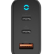Сетевое зарядное устройство EnergEA Ampcharge Gan65, 2 USB-C PD65W+18W +USB-A PPS/QC3.0 total 65W, Black (AC-GAN65EU-BLK)