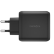 Сетевое зарядное устройство EnergEA Ampcharge Gan65, 2 USB-C PD65W+18W +USB-A PPS/QC3.0 total 65W, Black (AC-GAN65EU-BLK)