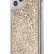 Чехол-накладка для iPhone 12 / 12 Pro (6.1) Guess Liquid Glitter 4G Hard, Gold (GUHCP12MLG4GSLG)