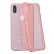 Силиконовый прозрачный чехол для iPhone X / XS противоударный с усиленными гранями (Pink)