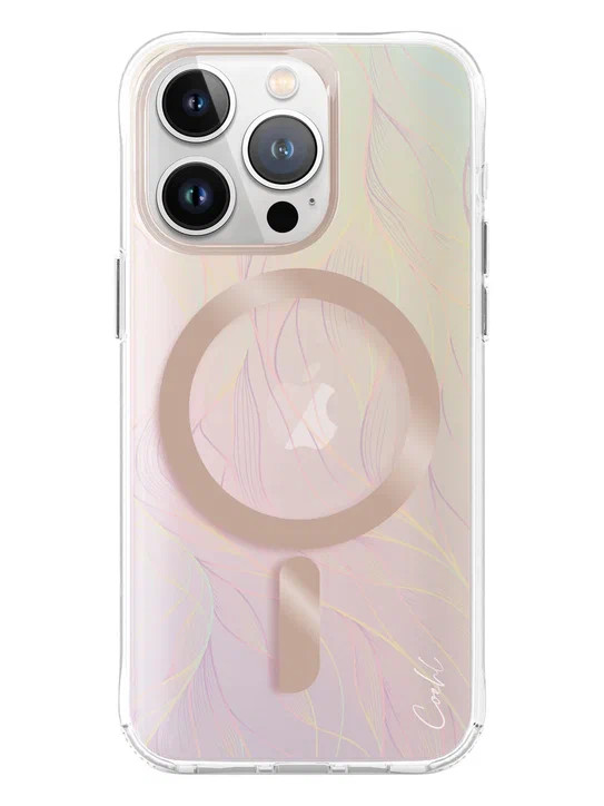 Чехол для iPhone 15 Pro Uniq COEHL Willow с MagSafe Iridescent
