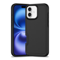 Противоударный чехол с Magsafe для Phone 16 Plus, PC Hybrid TPU (Frosted Black)