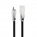 Micro USB кабель CL-96, 2A, плоский с металлическим основанием (Black)