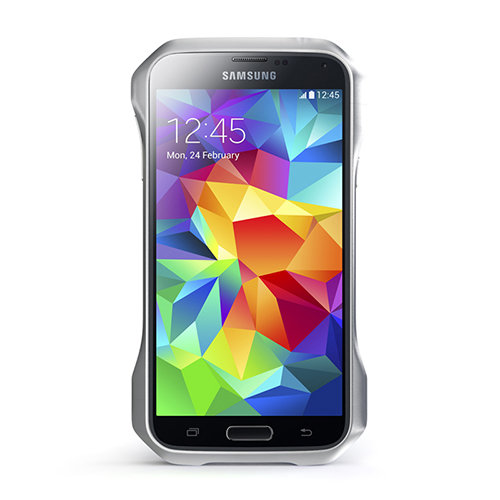 Алюминиевый бампер для Samsung Galaxy S5 DRACO Supernova silver (DRS51A1-SV)