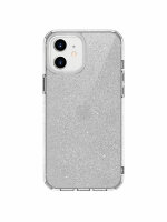 Чехол-накладка Uniq для iPhone 12 mini (5.4) LifePro Tinsel Anti-Microbial Clear (IP5.4HYB(2020)-LPRTCLR)