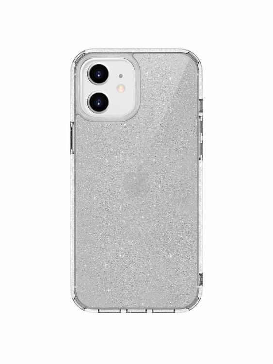 Чехол-накладка Uniq для iPhone 12 mini (5.4) LifePro Tinsel Anti-Microbial Clear (IP5.4HYB(2020)-LPRTCLR)