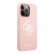 Чехол для iPhone 13 Pro Guess Liquid silicone 4G Big logo Hard Pink (GUHCP13LLS4GWPI)