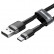 Кабель Baseus USB - Type C, 3A, 1 метр Cafule Series (Black-Grey)