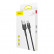 Кабель Baseus USB - Type C, 3A, 1 метр Cafule Series (Black-Grey)