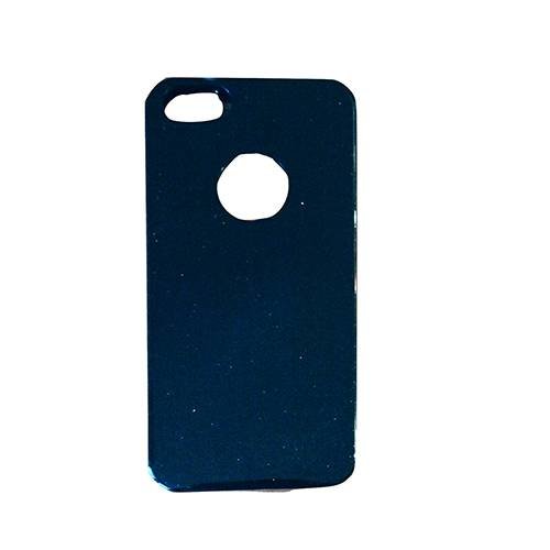 Чехол накладка Slim для iPhone 5 / 5S / SE "Мерцающий глянец" (черный)