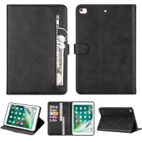 Кожаный чехол для iPad mini с подставкой и разъемами для карточек (Black)