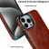 Кожаный чехол для iPhone 15 Pro Max с MagSafe и подставкой (Brown)