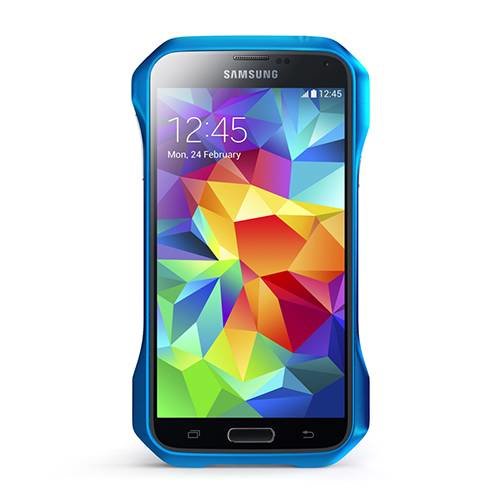 Алюминиевый бампер для Samsung Galaxy S5 DRACO Supernova blue (DRS51A1-BU)