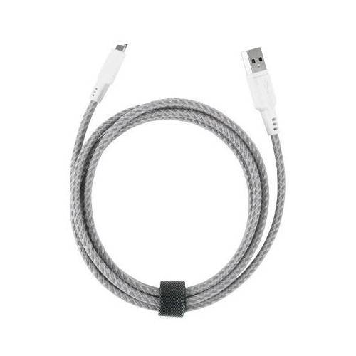 USB кабель EnergEA NyloGlitz Micro-Usb, White 1.5 метра (CBL-NGAM-WHT150)
