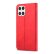 Кожаный чехол-книжка для iPhone 12 / 12 Pro LC.IMEEKE LC-002 с подставкой и отделениями под карточки (Red)