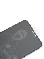 Защитное приватное стекло для iPhone 16e/14/13/13 Pro BlueO 2.5D Silk full cover Anti-peep, 0.26 мм, Black (NPB14-6.1(21))