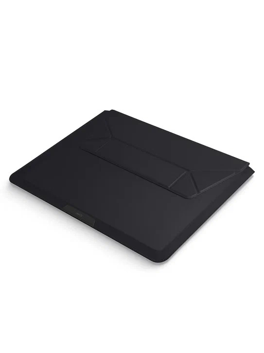 Кожаный чехол-трансформер для ноутбуков 14" Uniq Oslo V.2 Laptop Jet Black (OSLO(14)-JETBLACK)