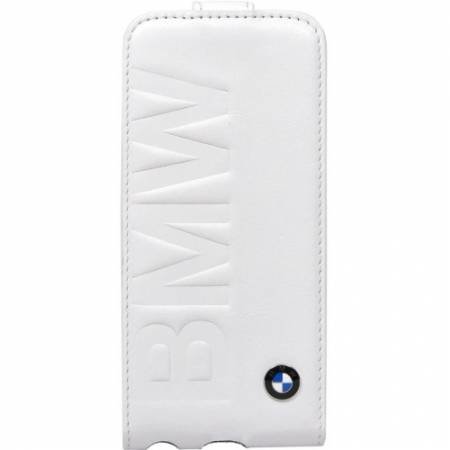 Кожаный чехол BMW для iPhone 6/6S Logo Signature Flip White с флипом блокнот (белый) BMFLP6LOW