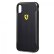 Карбоновый чехол-накладка для iPhone XS Max Ferrari On-track Racing Shield Printed Carbon Effect Hard Black (FESPCHCI65CBBK)