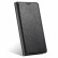 Кожаный чехол-книжка для iPhone 12 mini, Suteni, с подставкой и отделениями под карточки (Black)