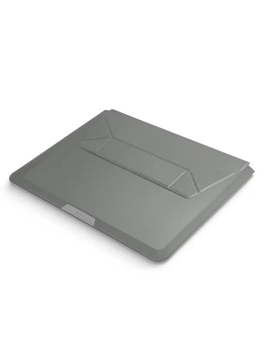 Кожаный чехол-трансформер для ноутбуков 14" Uniq Oslo V.2 Laptop Lichen Green (OSLO(14)-LICHENGREEN)