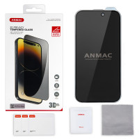 Защитное стекло Anmac для iPhone 15 Pro Max, 3D Privacy с сеточкой