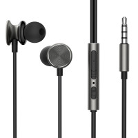 Проводные внутриканальные наушники JOYROOM JR-EW03 с микрофоном, 3,5 мм, 120 см, чёрные
