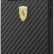 Карбоновый чехол Ferrari для iPhone 13 Pro Max PU Carbon Italia stripe with metal logo Hard Black (FESTABHCP13XBK)