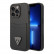Чехол для iPhone 14 Pro Guess PU Saffiano Double cardslot w Metal triangle logo Hard Black (GUHCP14LPSATPK)