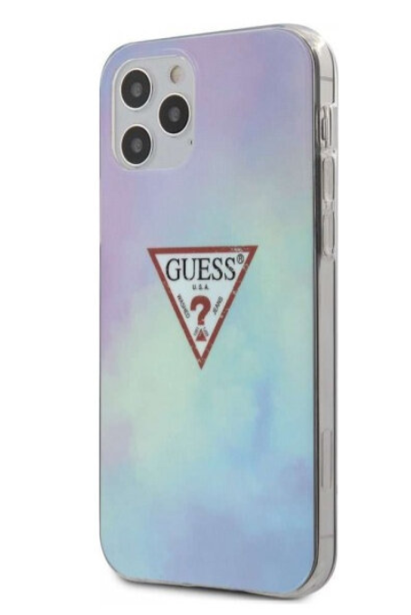 Чехол-накладка для iPhone 12 Pro Max (6.7) Guess TIE & DYE Hard PC/TPU, Blue (GUHCP12LPCUMCGC02)