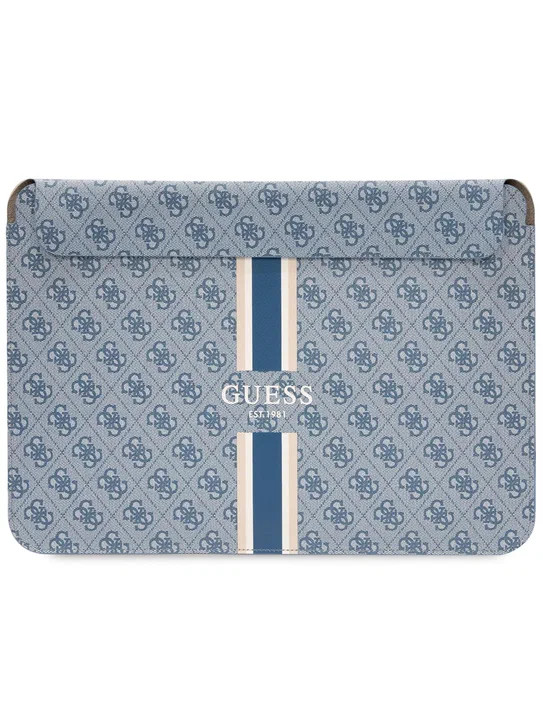 Чехол для ноутбуков 13"/14" Guess Sleeve 4G Stripes Blue (GUCS14P4RPSB)