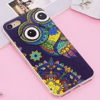 Гелевый чехол с совами для iPhone 7 / 8 светящийся Owl style