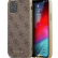 Чехол-накладка для iPhone 12 Pro Max (6.7) Guess 4G Charms collection Hard PU, Brown (GUHCP12LGF4GBR)