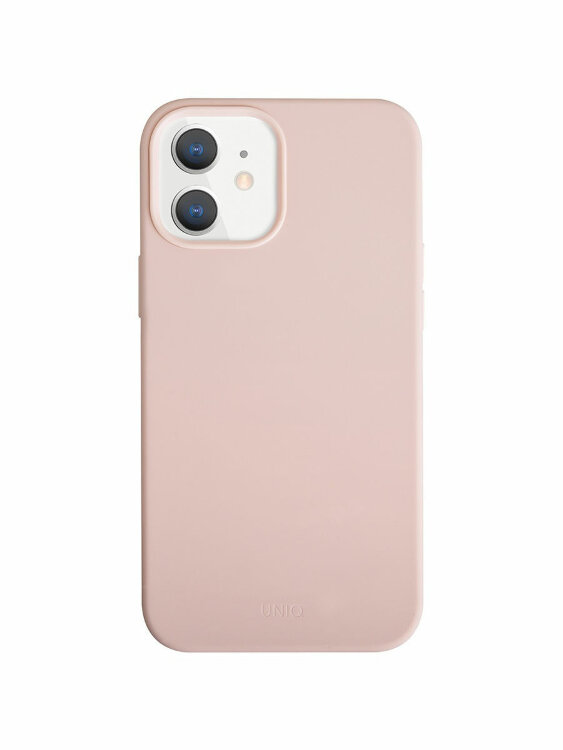 Чехол-накладка Uniq для iPhone 12 mini (5.4) LINO Anti-Microbial Pink (IP5.4HYB(2020)-LINOHPNK)