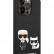 Чехол для iPhone 14 Pro Max Lagerfeld Liquid silicone Karl & Choupette Hard Black (KLHCP14XSSKCK)