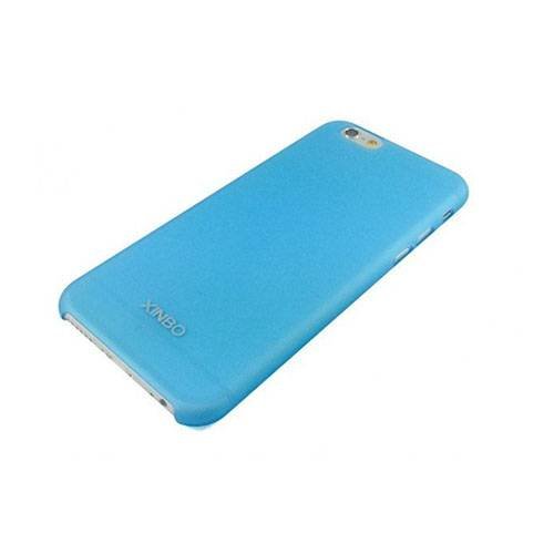 Тонкий чехол накладка XINBO для iPhone 6/6S (голубой) 0,8 мм