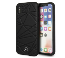 Кожаный чехол для iPhone XS Max Mercedes Twister Hard Leather, Black (MEPERHCI65QGLBK)